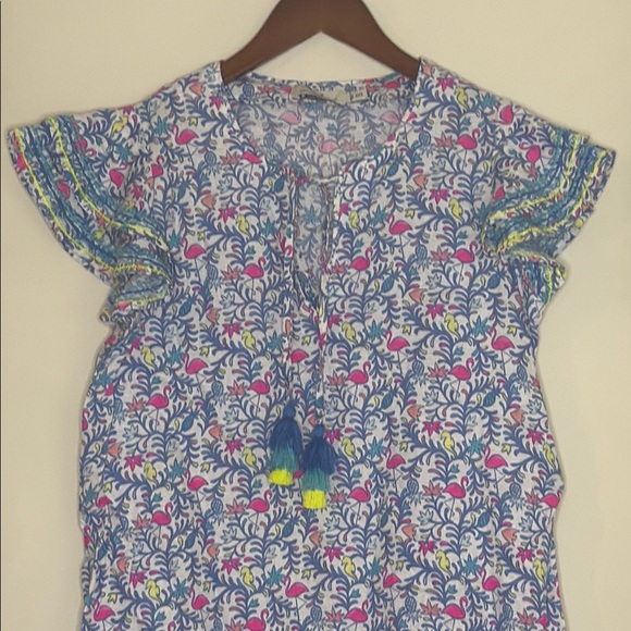 Vineyard Vines Floral Print Dress with Tassel - Picture 4 of 5